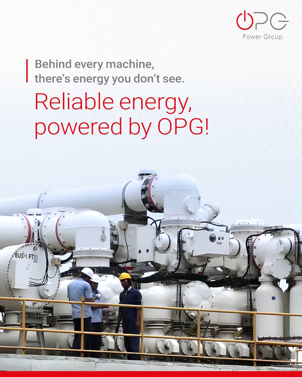 Behind every machine that moves, every light that shines, and every process that runs, is the steady pulse of OPG Power—reliable, uninterrupted, and responsibly generated. 

True power doesn’t always make noise, it just shows up, day and night. 

#opgpower #opggroup
