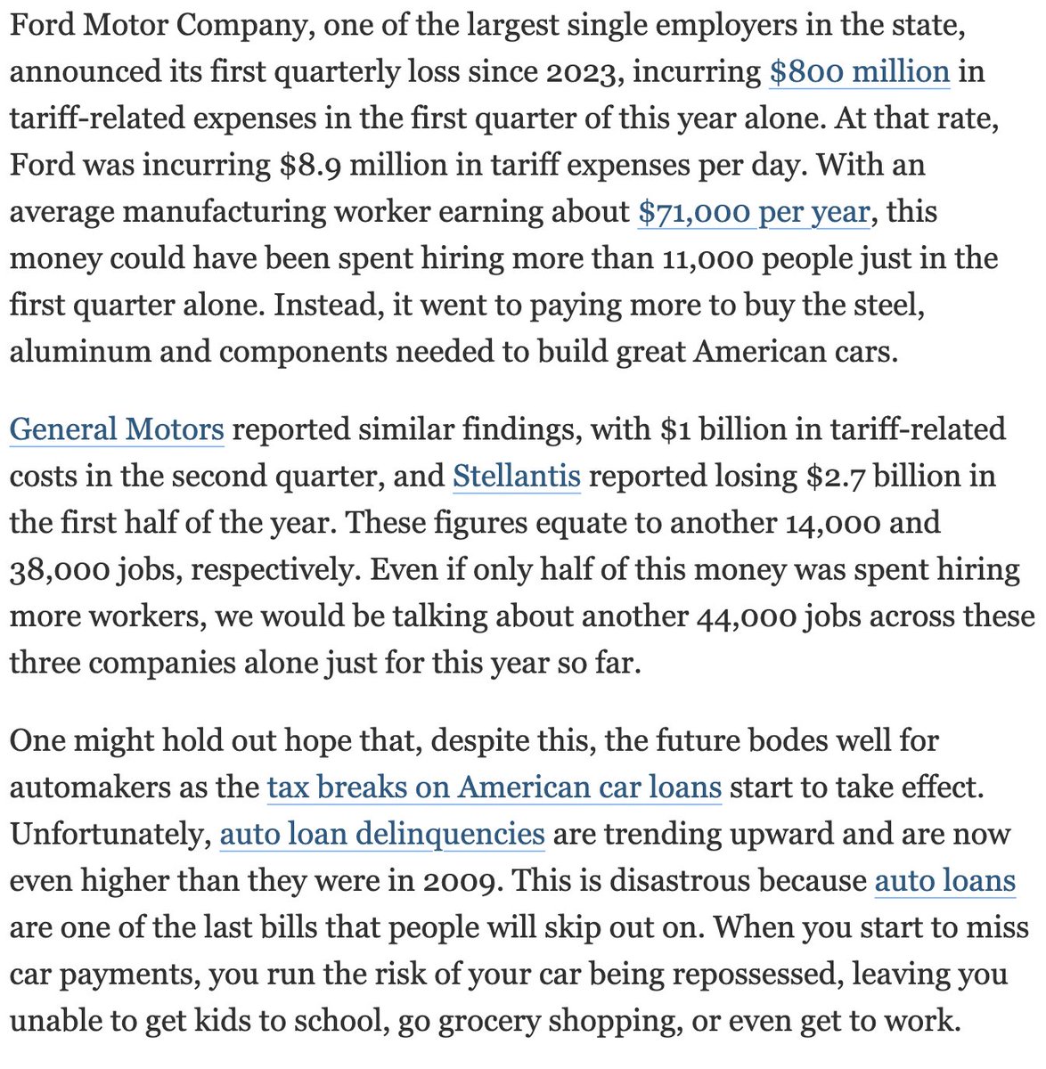 Dave Hebert (@dave_hebert) on Twitter photo Trump promised a Michigan manufacturing boom, instead we get closure after closure and massive losses to our three biggest employers, costing us jobs. Auto loan delinquencies are on the rise, too.
My latest with <a href="/detroitnews/">The Detroit News</a>
detroitnews.com/story/opinion/… Trump promised a Michigan manufacturing boom, instead we get closure after closure and massive losses to our three biggest employers, costing us jobs. Auto loan delinquencies are on the rise, too.
My latest with <a href="/detroitnews/">The Detroit News</a>
detroitnews.com/story/opinion/…
