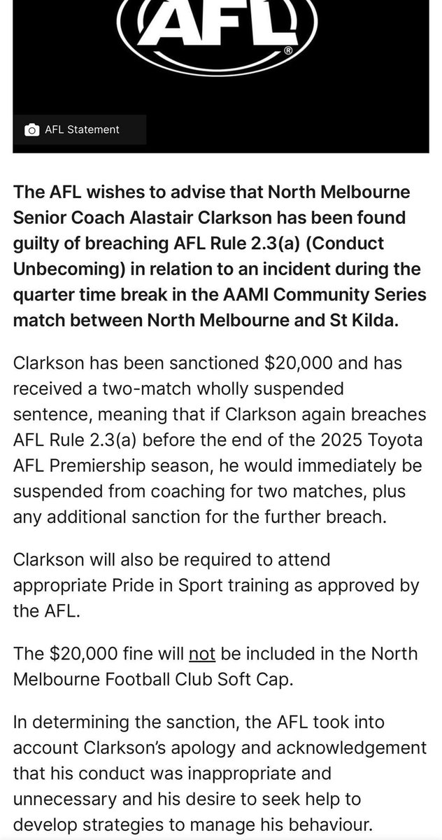 JakePer06454298's tweet photo. @AFL 
@Adelaide_FC 

Don’t forget about this! https://t.co/4p2QNdE3FR