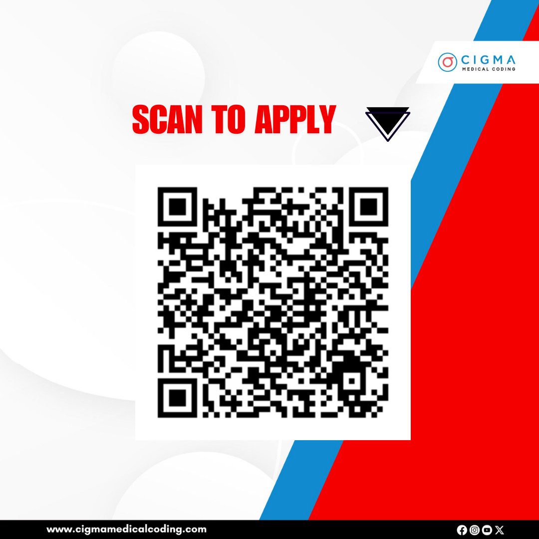 cigmahealthcare's tweet image. Vacancy for Medical Coding Freshers

Kickstart your career in the booming healthcare industry. 

Apply Now: cigmamedicalcoding.com/job-vacancies/…

Don’t miss this opportunity to enter a career with high growth, stability, and global demand!

#MedicalCoding #MedicalCodingJobs #HCCCoding