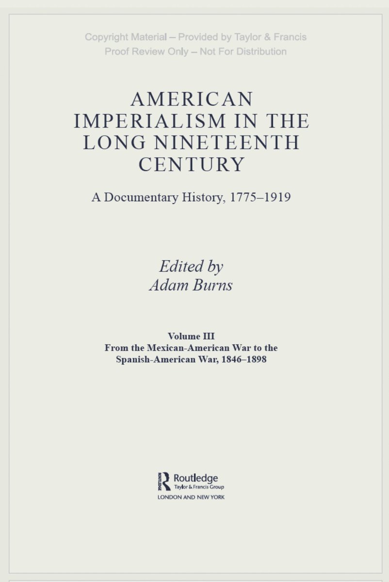 Adam Burns (@adbhist) on Twitter photo Excited to see the proofs of our edited document collection arrive today from <a href="/routledgebooks/">Routledge Books</a> - almost there! ๐ ๐
routledge.com/American-Imperโฆ Excited to see the proofs of our edited document collection arrive today from <a href="/routledgebooks/">Routledge Books</a> - almost there! ๐ ๐
routledge.com/American-Imperโฆ