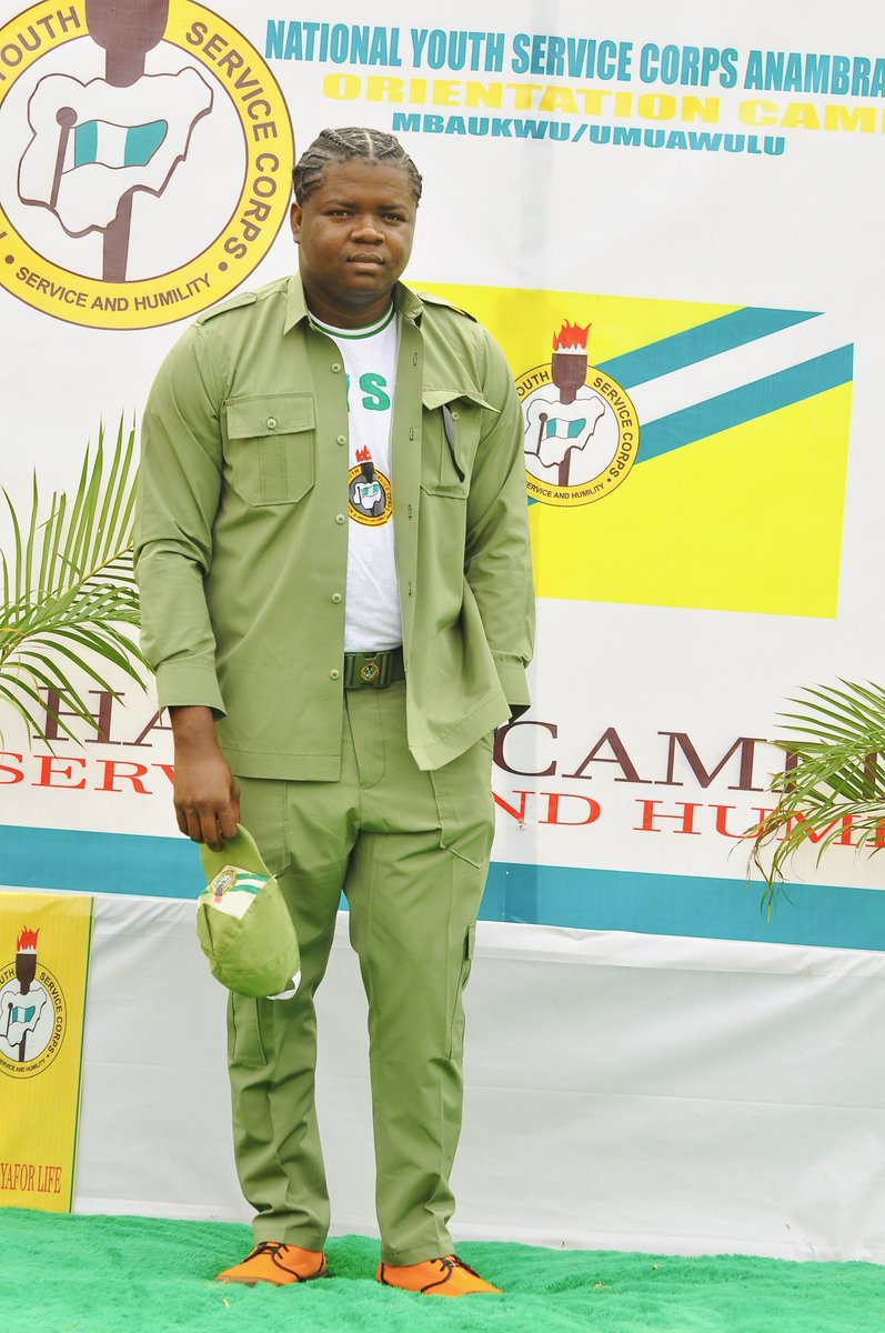 NYSC corper. Finally decided to serve Nigeria.