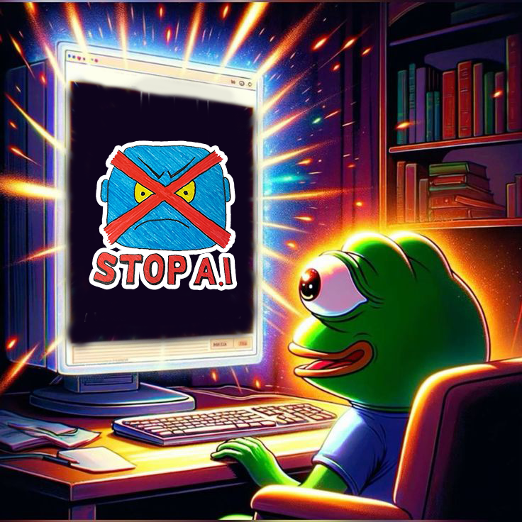 When the screen finally tells the truth... 🚫🤖
It’s time to STOP A.I.