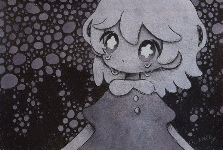 「「繰り返し」 20250812 215×150mm 水彩紙、透明水彩、ボールペン」|zukkyのイラスト