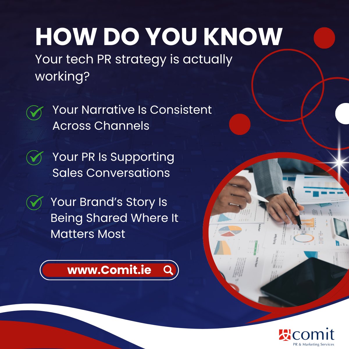 ComitComm's tweet image. How do you know if your tech PR strategy is really working?

Success  looks different for every business, but there are a few tell-tale signs that your PR efforts are having a positive impact 🌟 

To learn more, check out our blog here: comit.ie/pr-blog/2025/0…