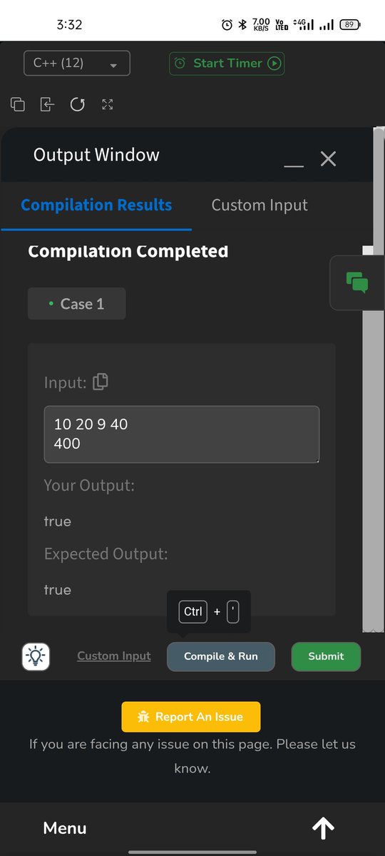 SUMIT_DEVELOPER's tweet image. Solved&quot;Product Pair&quot; in GFG,
 using 2 pointers🧠
👉Sort array
👉Start=0, End=n-1
👉Multiply with 1LL (avoid overflow⚡)
👉Move smartly pointers  until product found
From O(n²) ➝ O(n log n) 
#DSA #Coding #TwoPointers #ProblemSolving #100DaysOfCode #LeetCode #GeeksforGeeks #Code