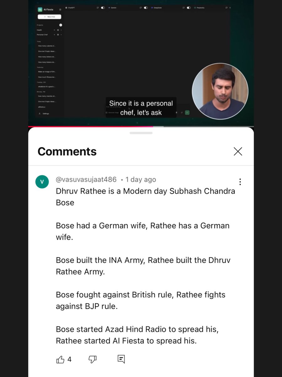 Fact 🫡, Dhruv Rathee is single handedly destroying BJP like Bose did to British.

BJP has lost many elections bcoz of Dhruv 🤧