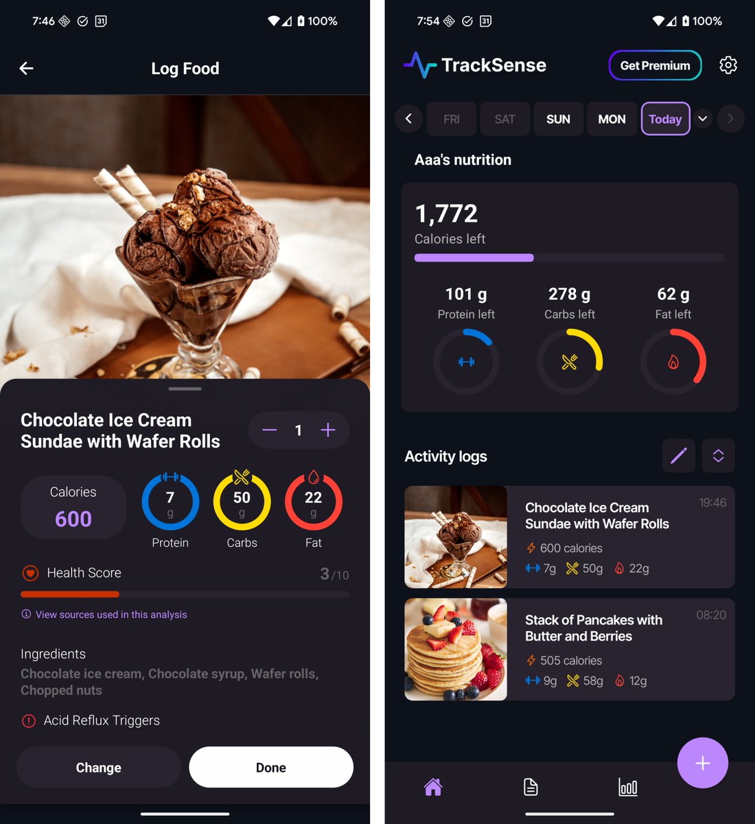 TrackSense - Calorie & Symptoms tweet media