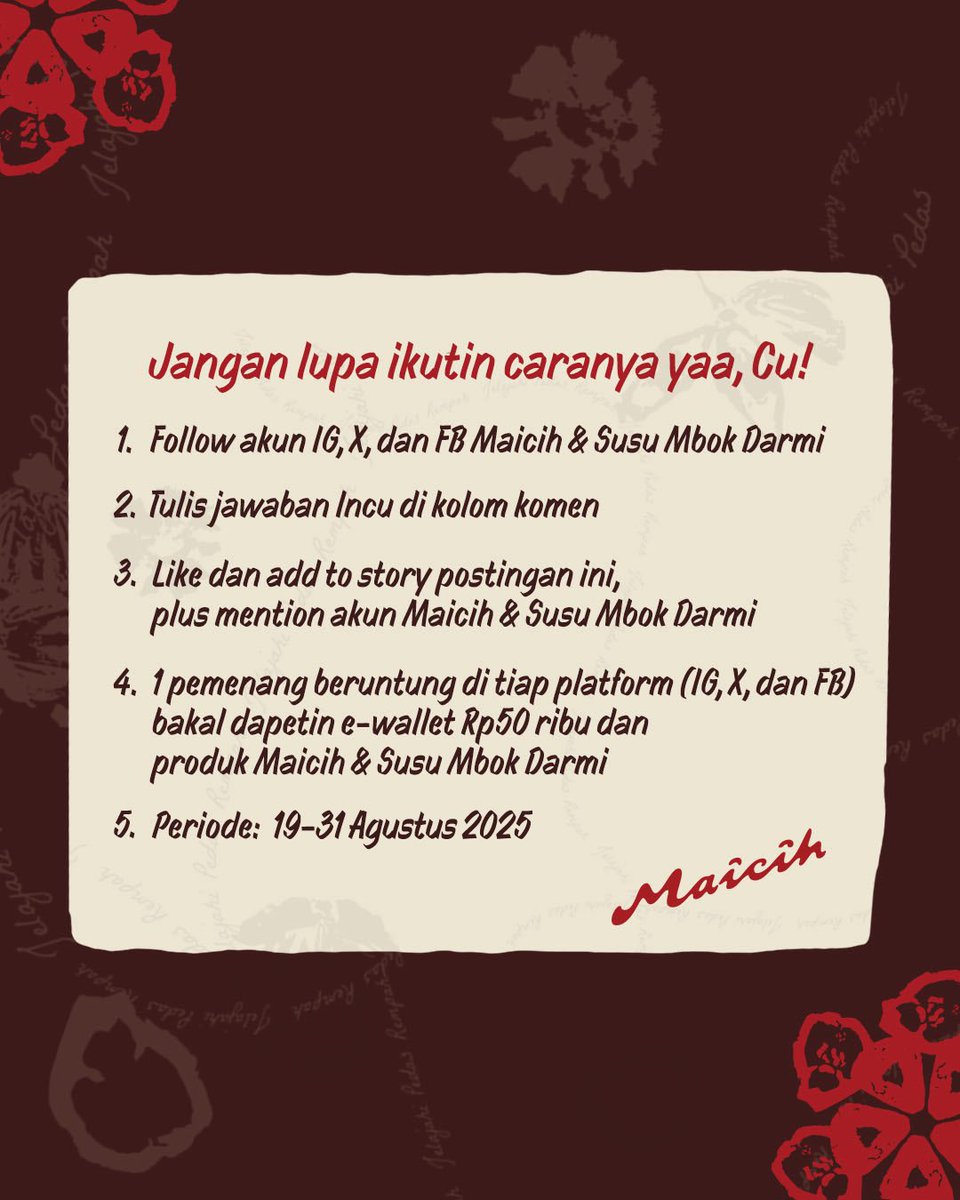 Maicih Official tweet media