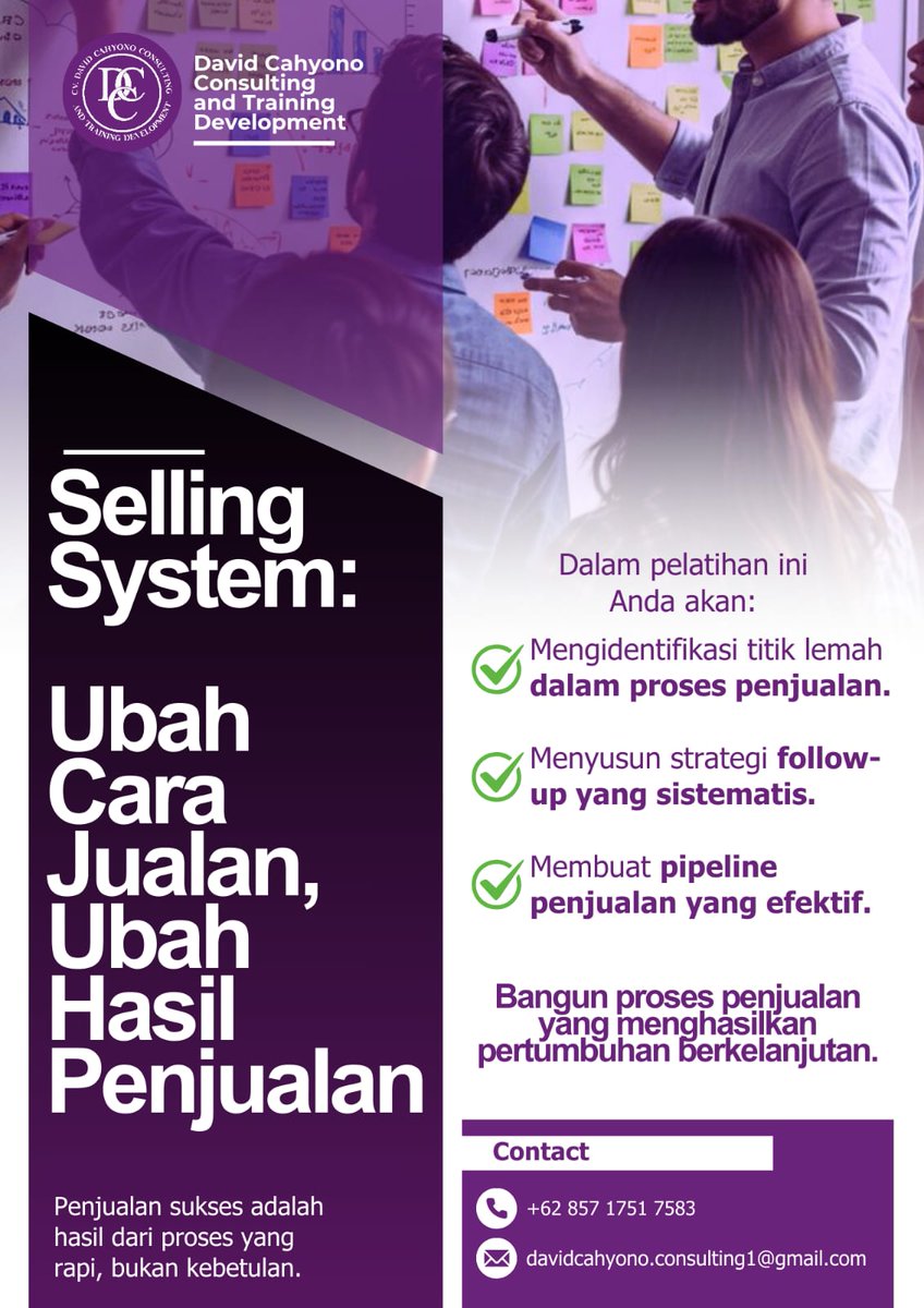 CahyonoAnd572's tweet image. ⚡📈 Penjualan sukses adalah hasil dari proses yang rapi, bukan kebetulan.
🔑 Optimalkan follow-up, susun pipeline yang efektif, dan raih pertumbuhan berkelanjutan!

#SellingSystem #DavidCahyonoConsulting #SalesOptimization #SalesStrategy #SalesPipeline #fypシ゚viral