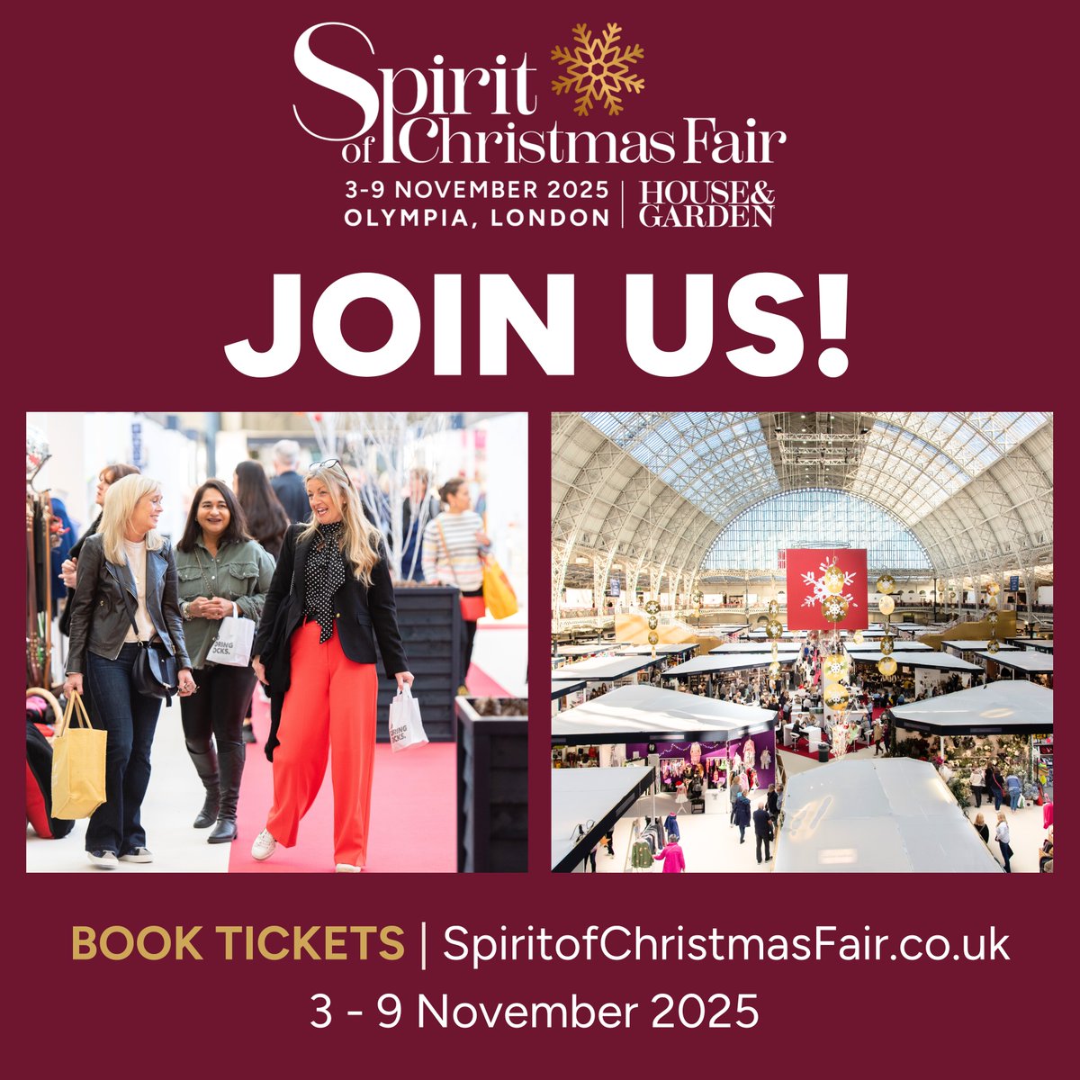 It feels wrong to mention Christmas in August… but it feels right to share a discount 🎟️ Book using our exclusive link EXPCONSTANTINE and you'll get 25% off on-the-door ticket prices to the Home of Christmas Shopping.