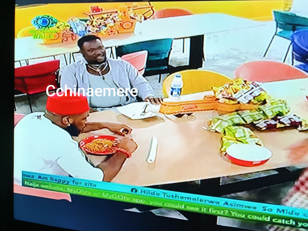 Bright Morgan enjoying his Indomie
 <a href="/IndomieNigeria/">Indomie Noodles</a>  
#BBNIndomieFlavors