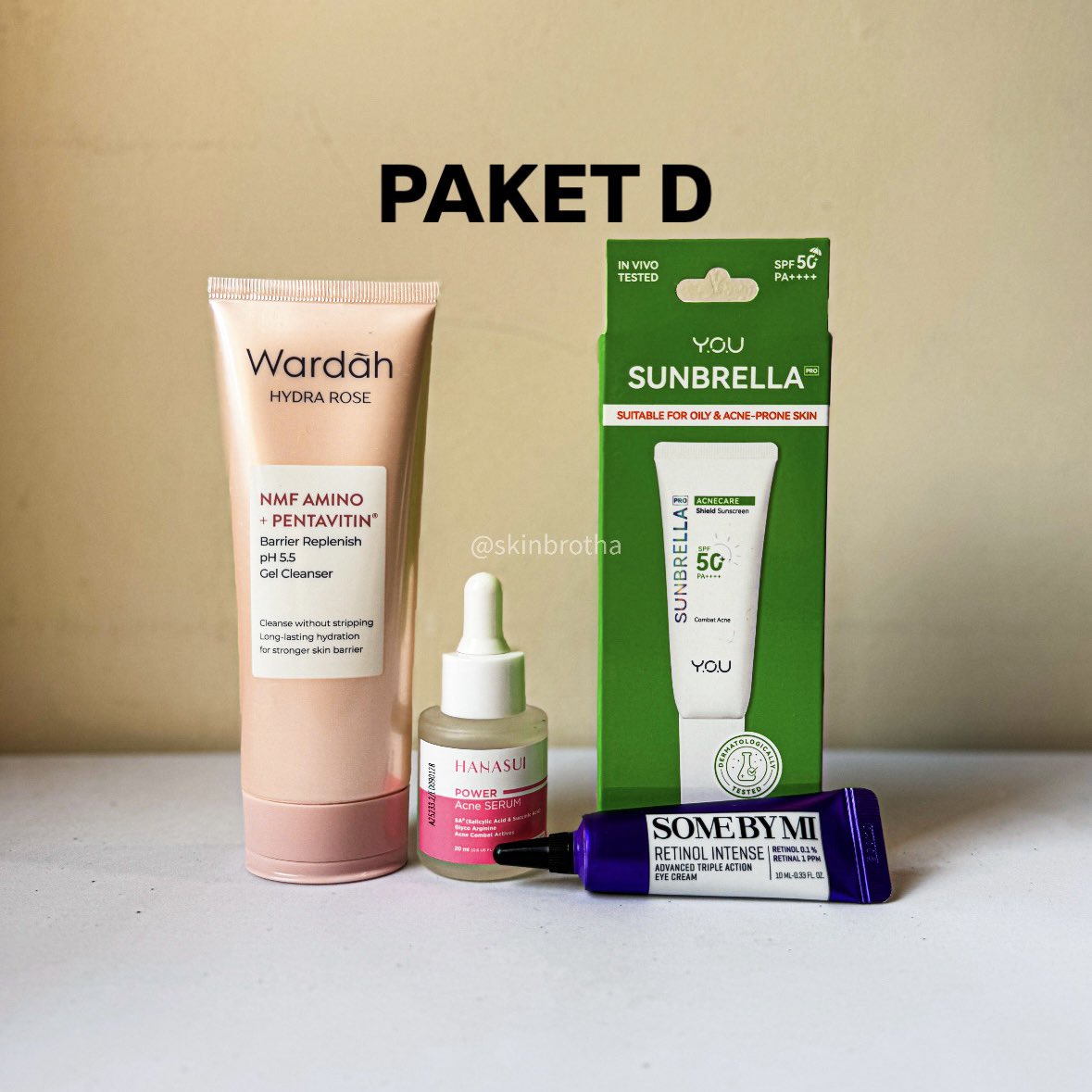 skinbrotha's tweet photo. 1 MINGGU 1 GIVEAWAY SKINCARE🌞 part 12

Ada 4 paket skincare yg udh dikurasi sesuai kebutuhan &amp; permasalahan kulit😆 silahkan dipilih ya, rulesnya super easy👇🏻

• follow @skinbrotha
• retweet, like, bookmark tweet ini
• reply butuh paket yg mana? A, B, C, or D? https://t.co/YfK8arfkbc