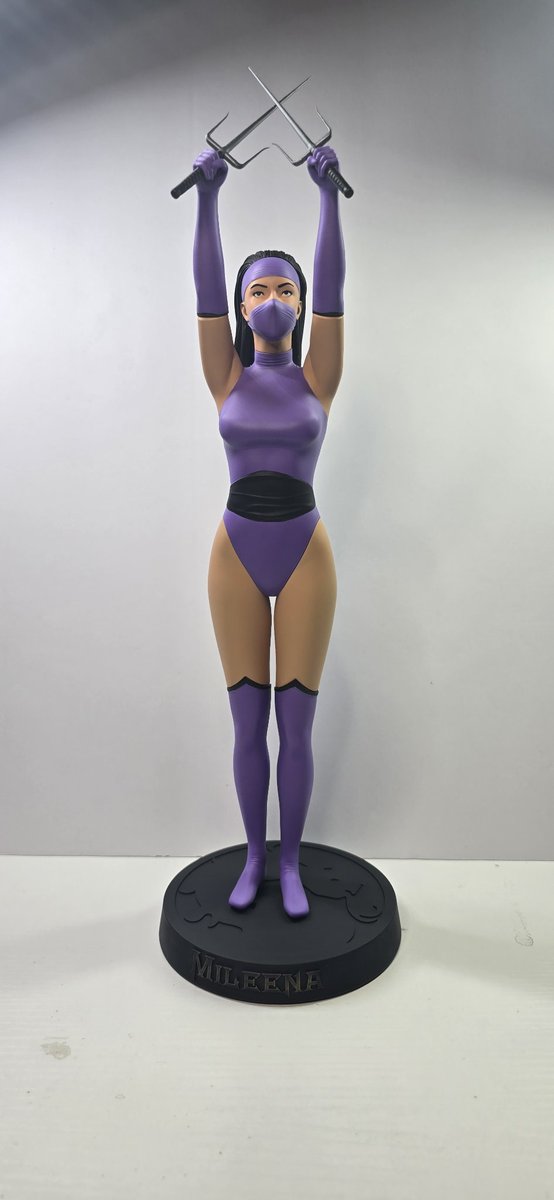 1:6 scale mileena figure coming to our site this weekend! Along with other models! Link in our bio! 🤘🏽 #mileena #mortalkombat2 #MortalKombat #3dprinted #mkfigures #mk2 #mk #shopify
