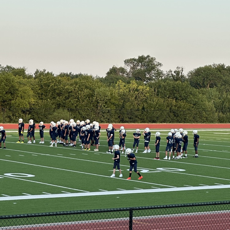 Our football players are working hard this morning! Go Cowboys!