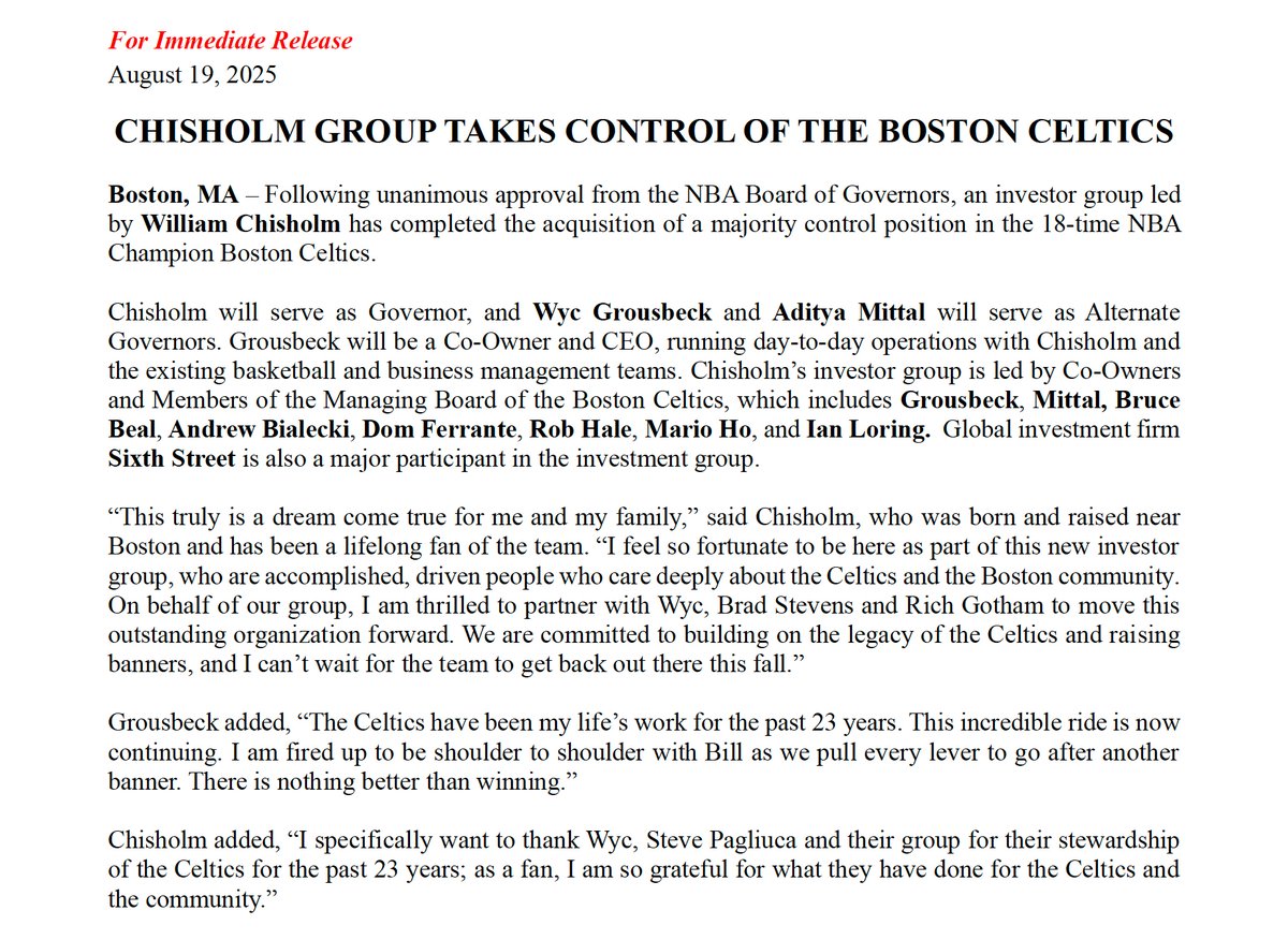 Boston Celtics tweet media