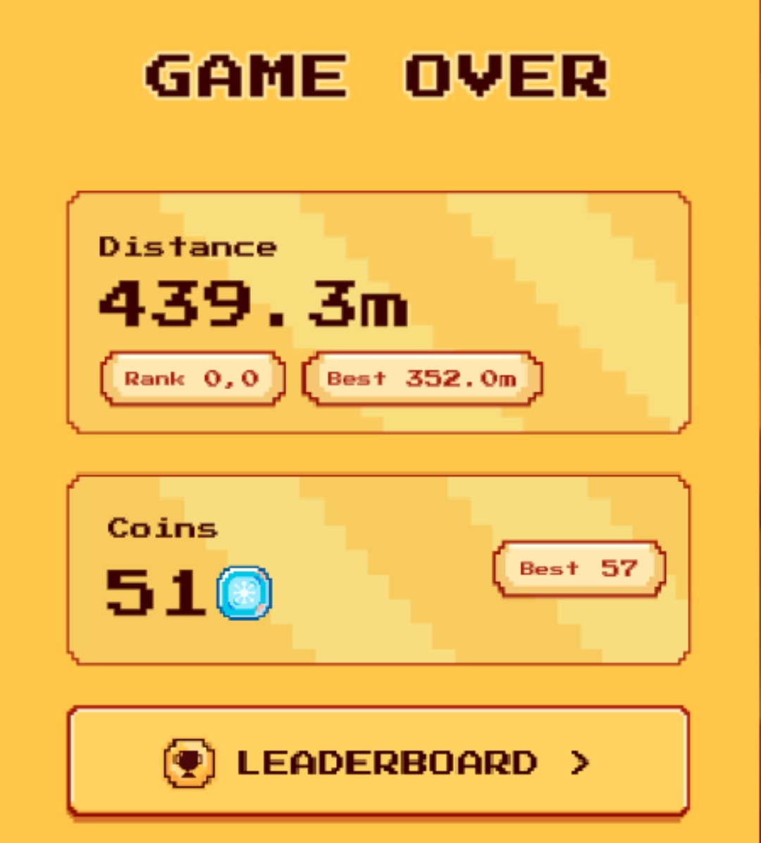 I covered a distance of 439m and got 51 coins on <a href="/genome_protocol/">Genome</a>