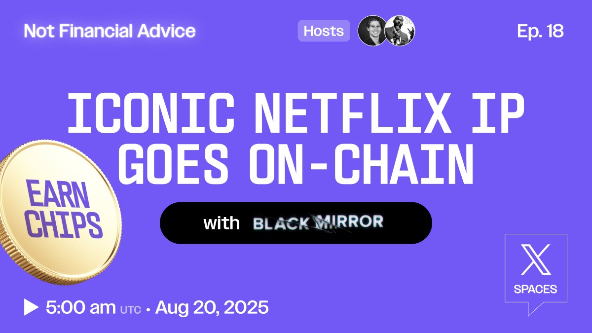 vVv (@vvvdotnet) on Twitter photo Join us and <a href="/blackmirror_xp/">blackmirror_xp</a> tomorrow:
Netflix' most iconic dystopian TV franchise goes on chain with $MIRROR
➩ Set your reminders: x.com/i/spaces/1Mnxn… Join us and <a href="/blackmirror_xp/">blackmirror_xp</a> tomorrow:
Netflix' most iconic dystopian TV franchise goes on chain with $MIRROR
➩ Set your reminders: x.com/i/spaces/1Mnxn…