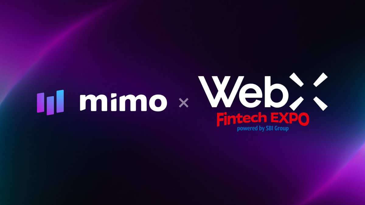 mimo_labs's tweet photo. 🇯🇵 Next stop: Osaka

Mimo Labs is joining #WebXFintechEXPO on August 22. 

Looking forward to discuss about DeFi, tokenized assets, and regulatory design come together in next-gen finance.

We’ll see you there. https://t.co/UpOd4NOuWv