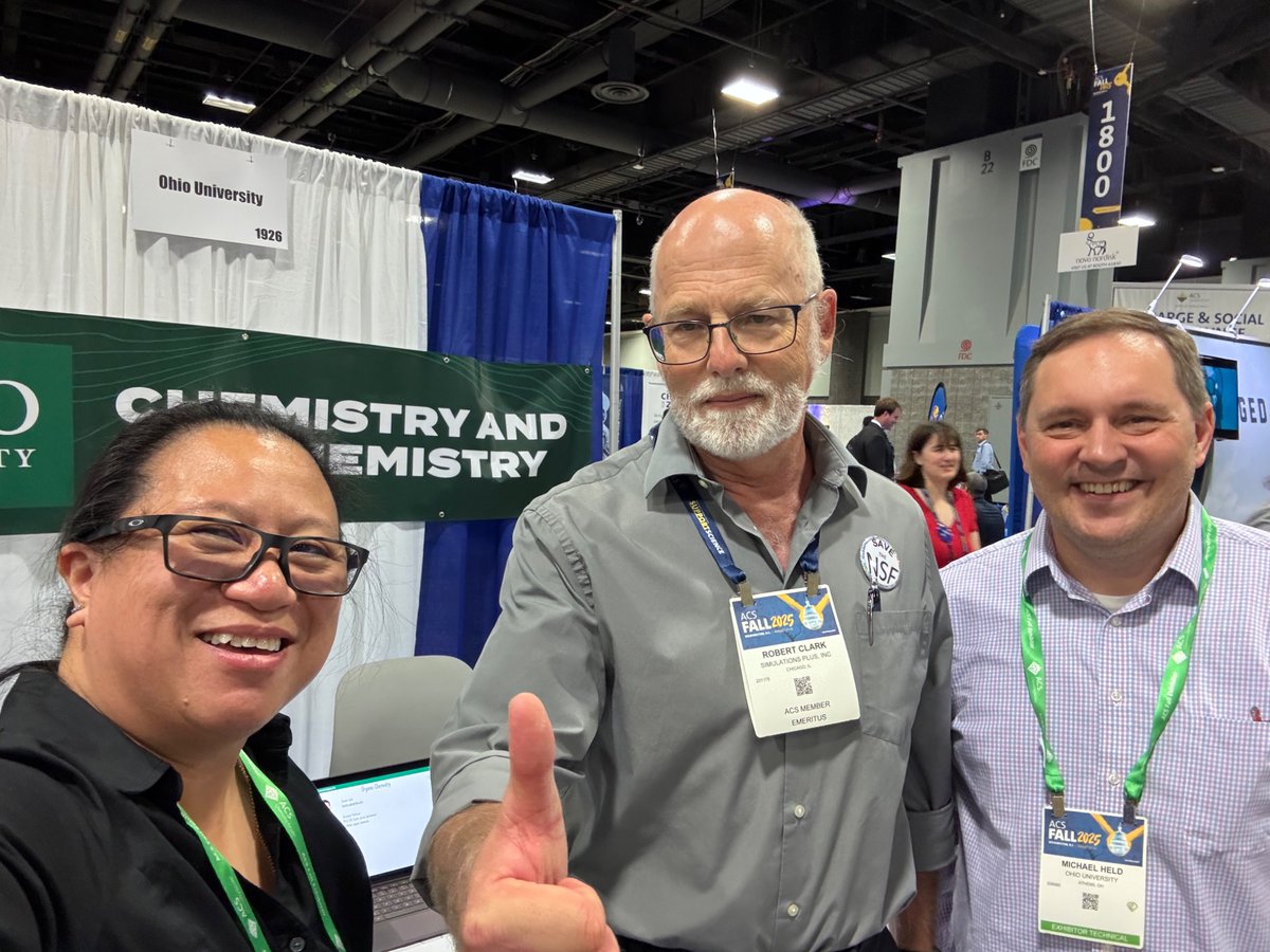 ChemBiochem <a href="/OHIOartsandsci/">OHIO College of Arts and Sciences</a> <a href="/ohiou/">Ohio University</a> Prof. Katherine Cimatu and Prof. Michael Held leading graduate students showing our research and teaching at Fall 2025 ACS international conference 8/17-8/21 at Washington D.C. All welcome visiting their Booth in the convention center.