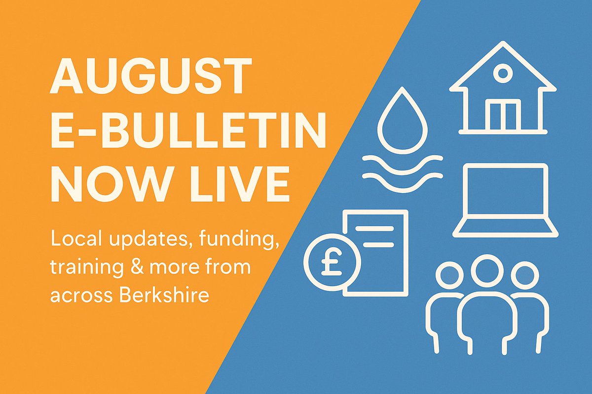 Our August e-bulletin is out now.
This month we’re highlighting Arborfield Village Hall, local funding and training opportunities, digital inclusion, and more community news across Berkshire.
Stay informed and get involved. mailchi.mp/561078e9503a/a…