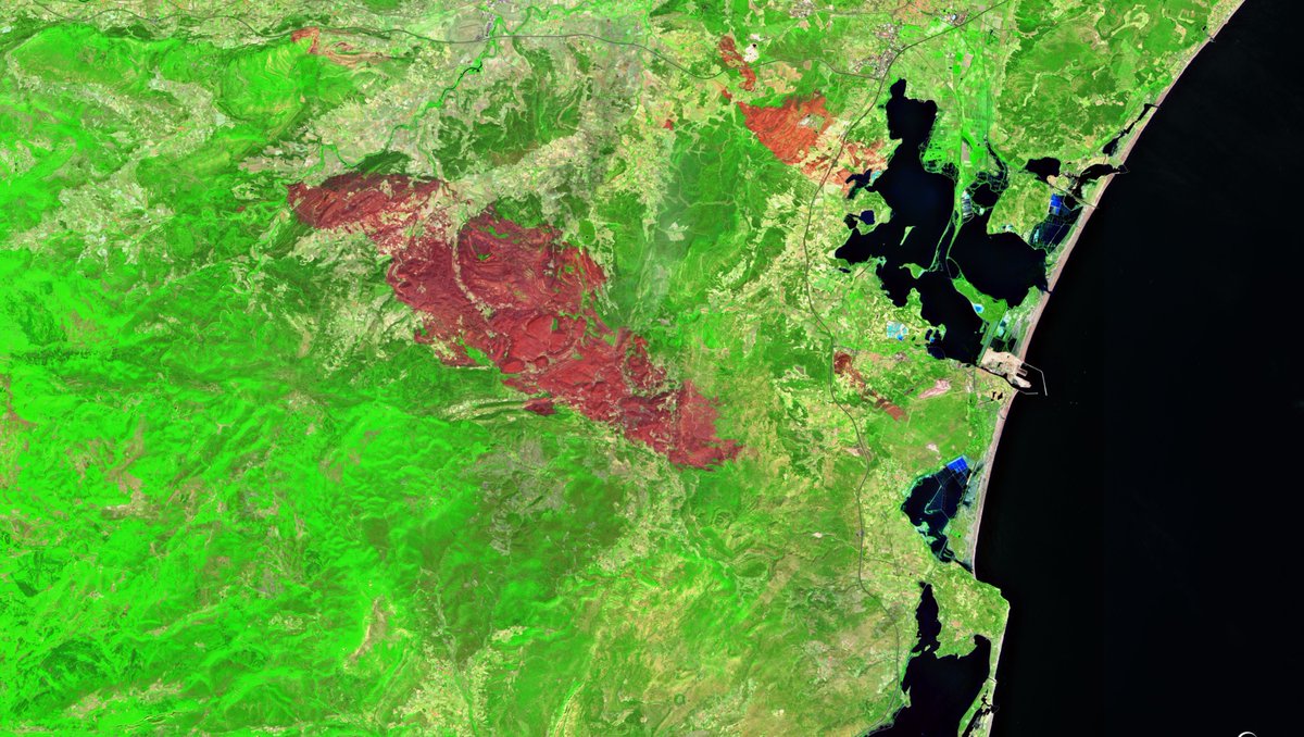 Xplora (@xploraspace) on Twitter photo 🛰️🔥 Les cicatrices de l’incendie hors norme qui a ravagé l’Aude début août, vues le 14 août 2025 par l’un des satellites Sentinel-2 du programme Copernicus.
📷 : <a href="/CopernicusEU/">Copernicus EU</a> 🛰️🔥 Les cicatrices de l’incendie hors norme qui a ravagé l’Aude début août, vues le 14 août 2025 par l’un des satellites Sentinel-2 du programme Copernicus.
📷 : <a href="/CopernicusEU/">Copernicus EU</a>