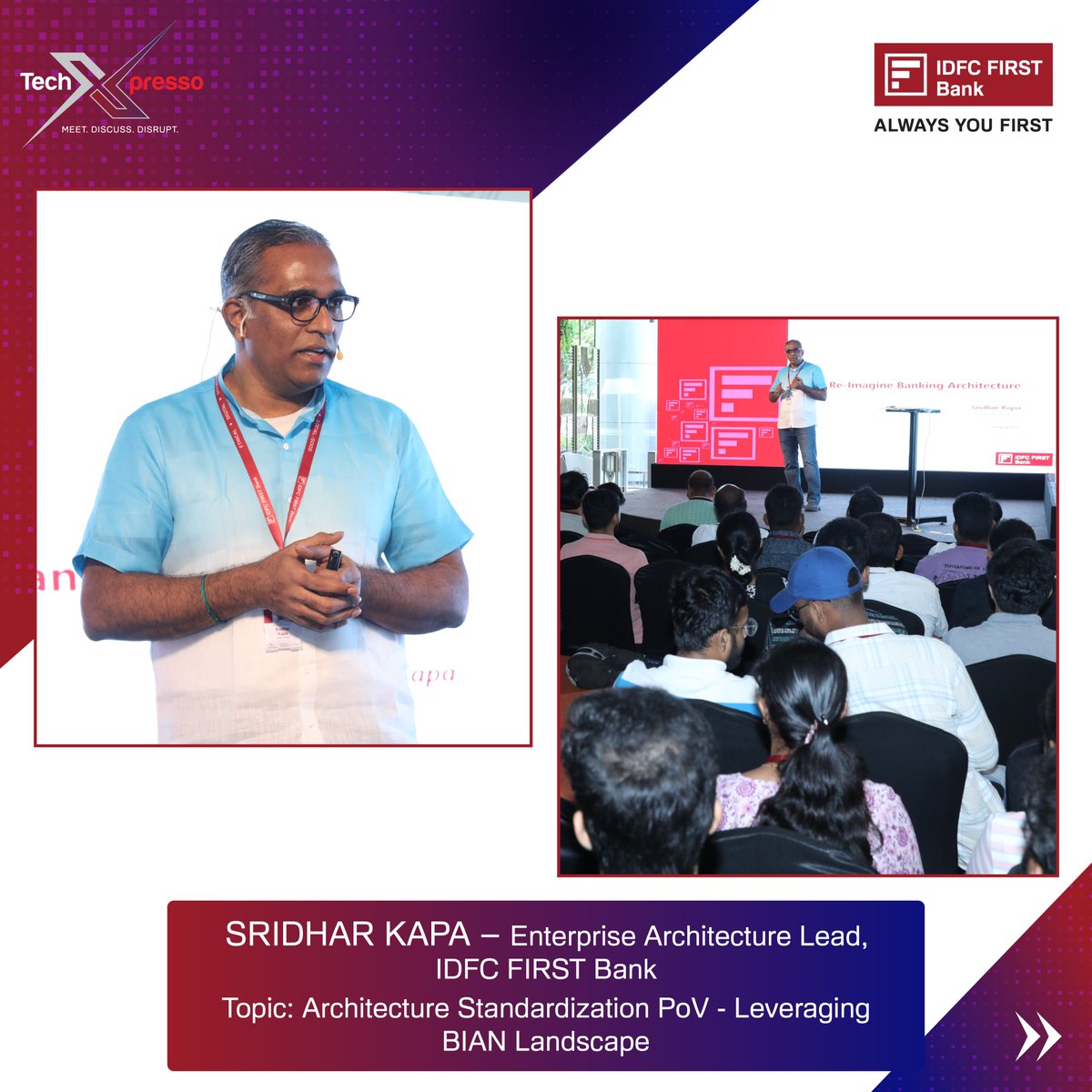 IDFCFIRSTBank's tweet photo. #IDFCFIRSTBank #AlwaysYouFirst #TechXpresso #Technology #CuttingEdgeTechnology #DigitalFIRST #DigitalBank #AI #Fintech #Disruption #TechnologyHub https://t.co/7q6gji3PUC