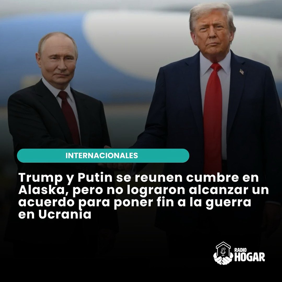 “Zona 8: Tertulias y Más” - Cumbre entre Trump y Putin
➡️ radiohogar.org/zona-8-tertuli…