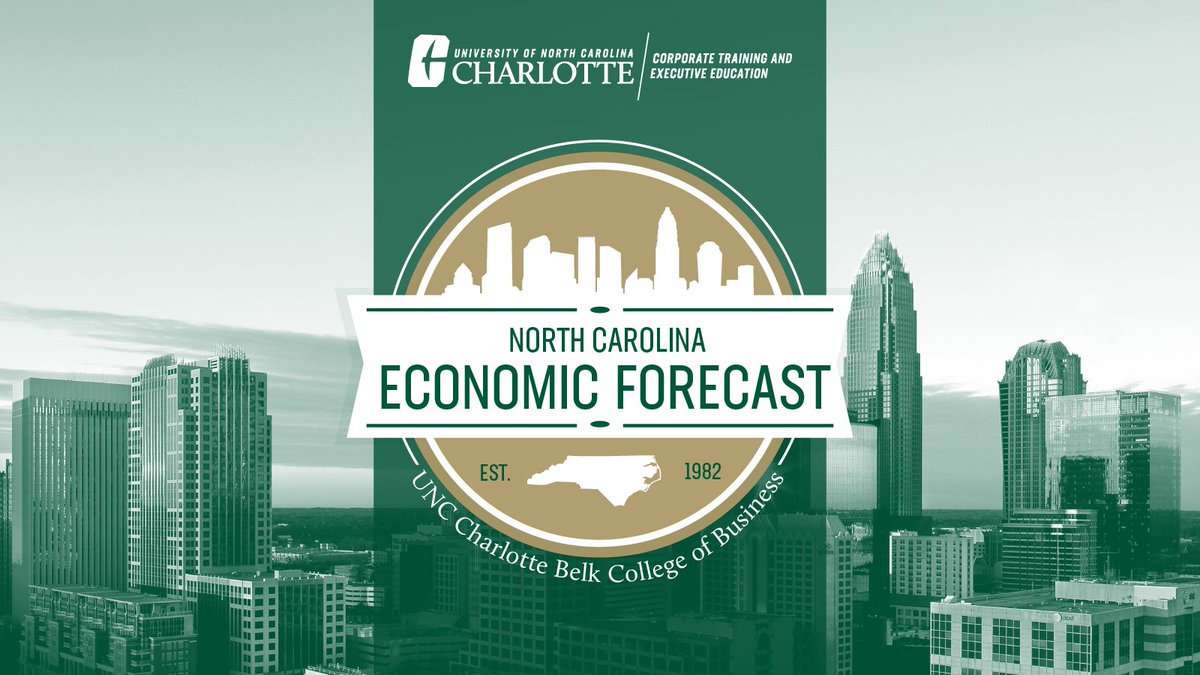 What’s next for North Carolina’s economy? 📉📈 Find out from Dr. John Connaughton at the Third Quarter Economic Forecast. Lunch, insights and a live Q&amp;A—don’t miss it!

📅 Tue., Sept. 16
🕦 11:30 a.m. lunch | Noon forecast
📍 <a href="/CLTDuboisCenter/">The Dubois Center</a>
🔗 belkcollege.info/EconForecast_9…