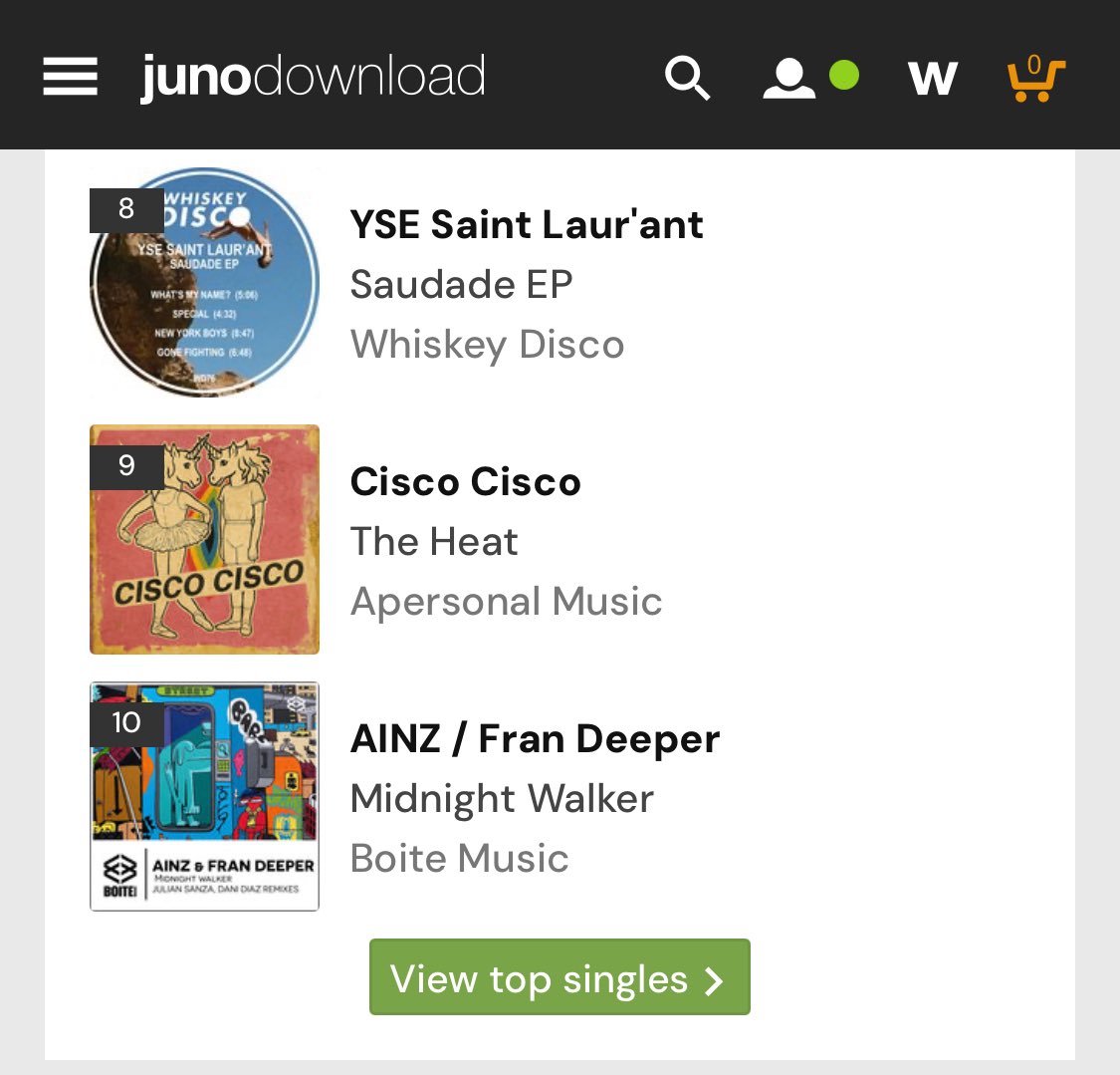 #10 Top100) Disco / NuDisco Juno Download 🛒🛒🛒
.
Ainz &amp; Fran Deeper – Midnight Walker 🔥 Includes killer remixes by Julian Sanza &amp; Dani Diaz 📅 Aug 15 – Juno Download , Get your copy now; 
.
🔗 junodownload.com/products/ainz-…
.
#disco #nudisco #frandeeper #ainz  #electronicmusıc