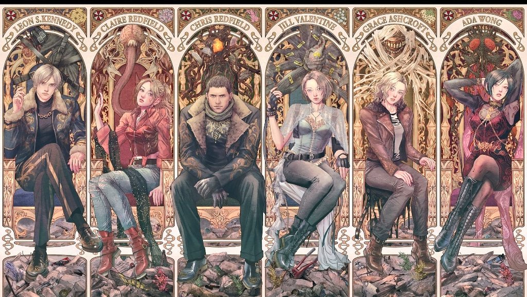I love this #ResidentEvil 30th anniversary artwork that's just been revealed!! 🤩