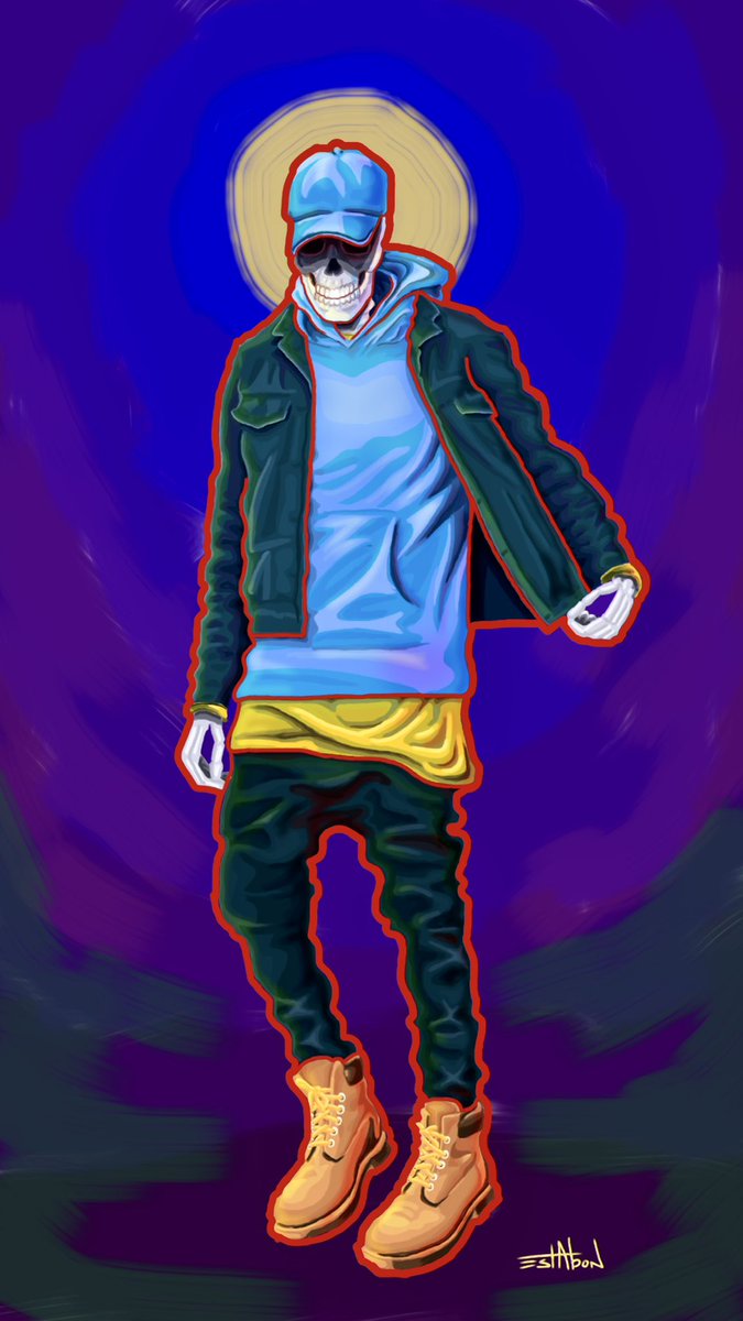 JayEstabon's tweet photo. Still posting one a day!

This is piece #48 of 167. Posting 1 per day until I catch up. 

#DigitalArt #art #artist #painting #skull #skeleton #sugarskull #digitalpainting #streetart #digitalart #streetwear https://t.co/pzerOkY4O7