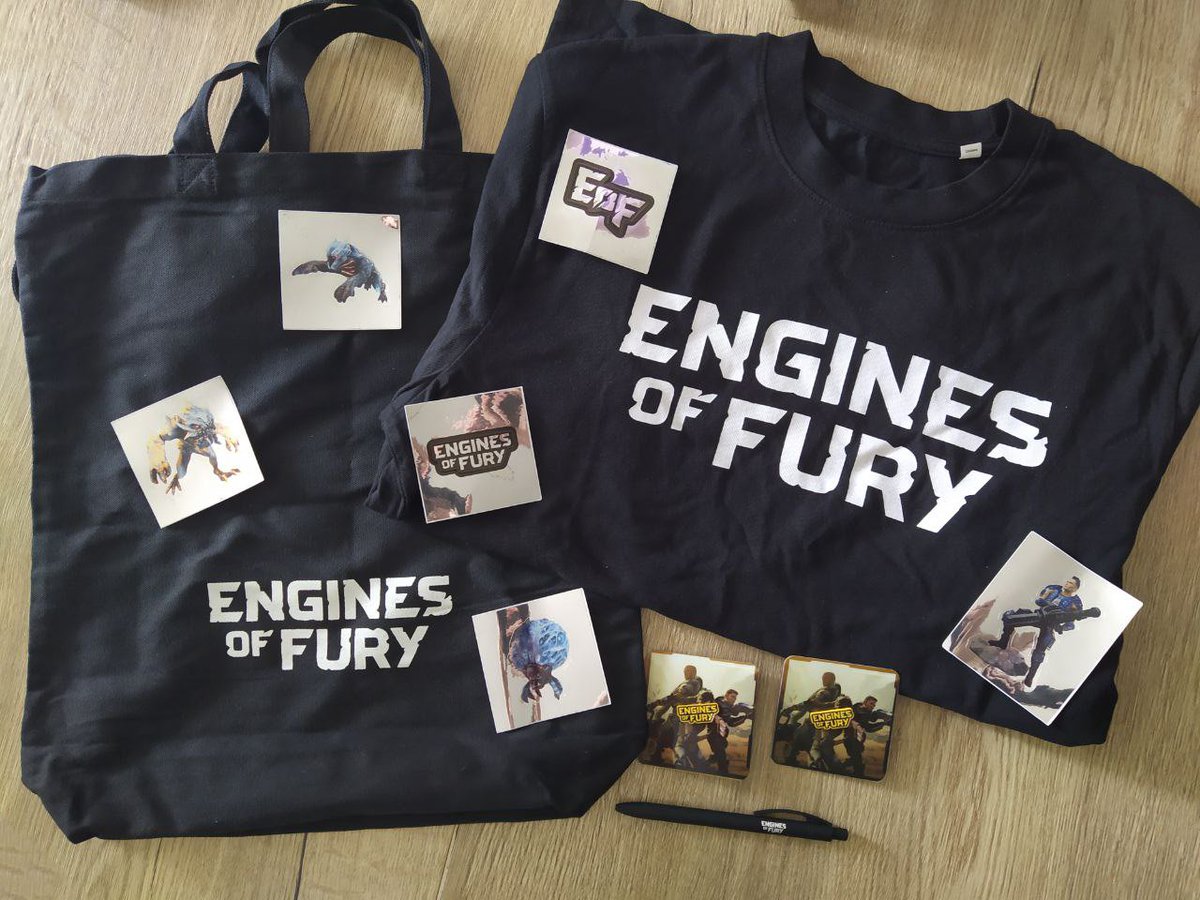 Kiselev Mihail (@kiselmix) on Twitter photo Finally got my <a href="/EnginesOfFury/">Engines of Fury | NFT SALE SEP 30 & OCT 1 🎮</a> merch ❤️
The set includes:
- Shopper
- T-shirt
- Pen
- Two badges
- Six stickers
Now we wait for the official launch of the game! In the meantime, you can add the game to your wishlist: store.epicgames.com/en-US/p/engine… Finally got my <a href="/EnginesOfFury/">Engines of Fury | NFT SALE SEP 30 & OCT 1 🎮</a> merch ❤️
The set includes:
- Shopper
- T-shirt
- Pen
- Two badges
- Six stickers
Now we wait for the official launch of the game! In the meantime, you can add the game to your wishlist: store.epicgames.com/en-US/p/engine…