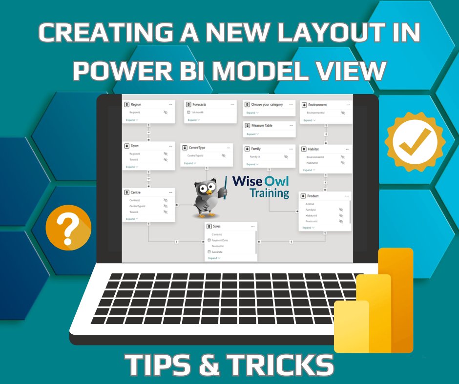 wiseowltraining's tweet image. In Power BI, have you ever spent ages organising your All tables layout to find this on reopening the file? To prevent this from happening we can create a new layout.
wiseowl.co.uk/power-bi/tips/…
#PowerBI #PowerBITraining #powerbitips