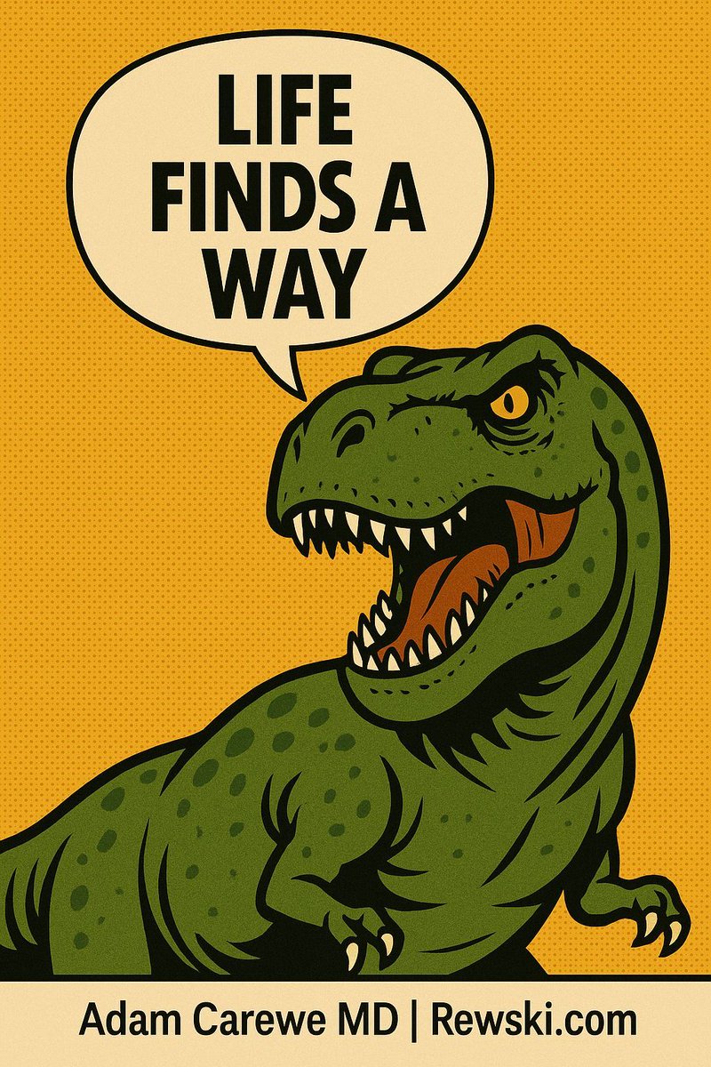“Life, uh… finds a way.” — Jurassic Park (1993)

Healthcare isn’t predictable. Biology doesn’t follow our rules. And that’s a good thing.

Technology in medicine isn’t about control, it’s about respecting life’s resilience and designing tools that help us adapt to it.