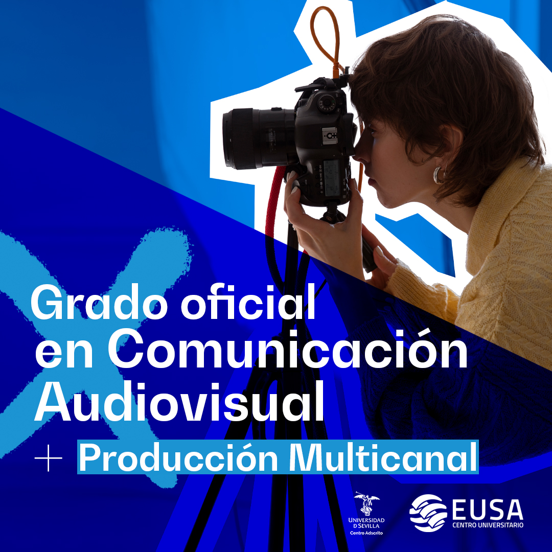 🎬 ¿Sueñas con trabajar en #cine, #televisión o #creando contenido para redes?
Estudia el Grado Oficial en Comunicación Audiovisual en EUSA y domina todo lo que hay detrás de una buena historia visual:

🎥 Producción
📝 Guion
📸 Fotografía
🎧 Sonido
🎬 Edición
📱 Contenido