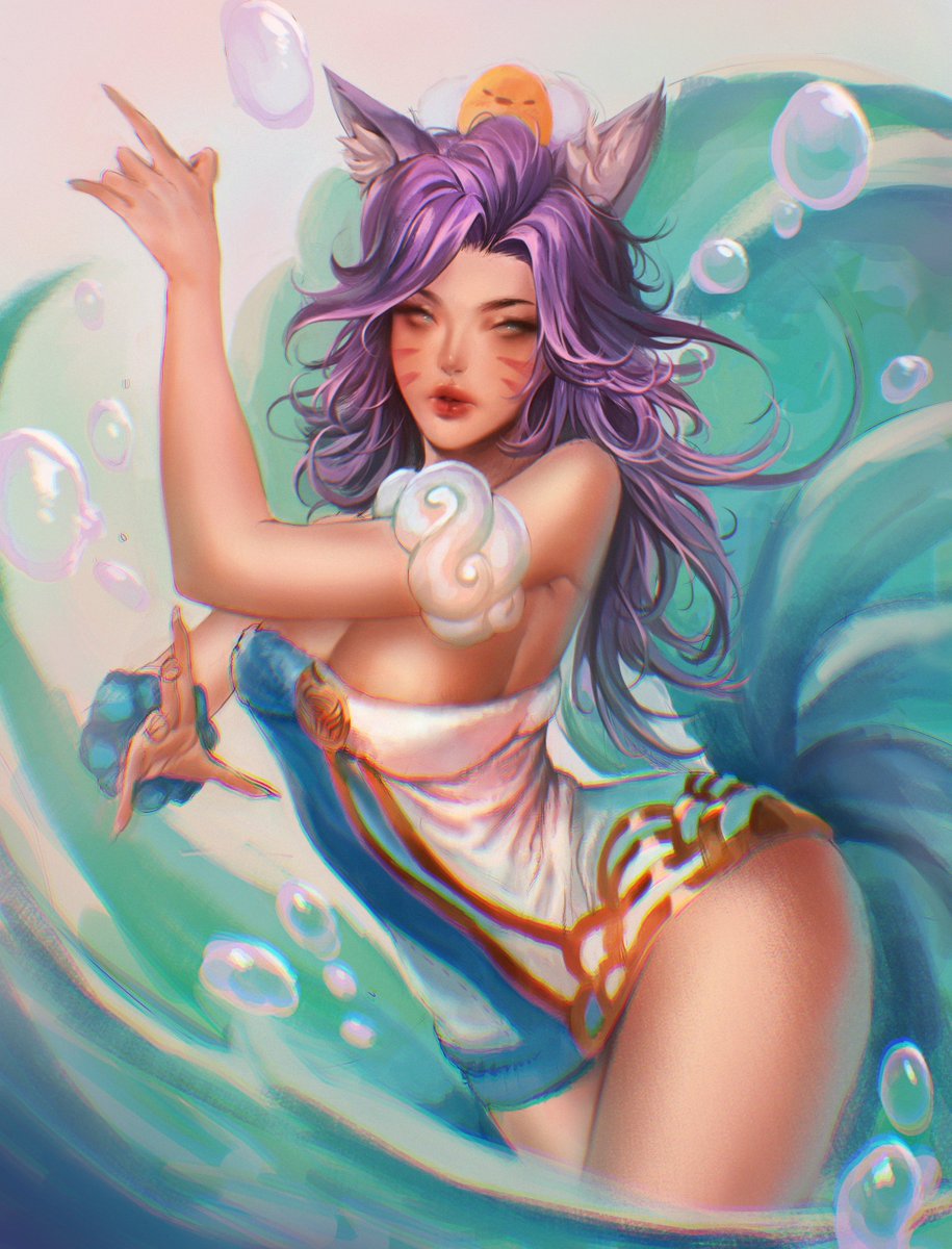AHRI ♥ 
#commission #LeagueOfLegends #Ahri #Fanart