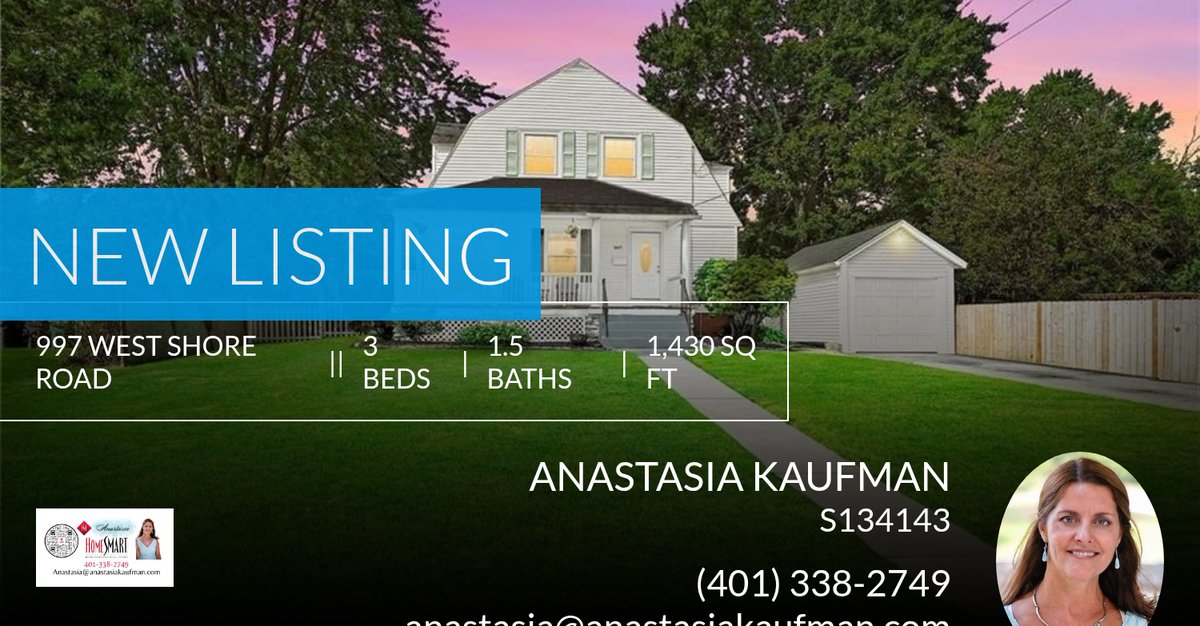 stay0693's tweet photo. 📍 New Listing 📍 Take a look at this fantastic new property that just hit the market located at 997 West Shore Road in Warwick. Reach out here or at (401) 338-2749 for more information

Anastasia
Anastasia Kaufman
HomeSmart Profes... https://t.co/nl1b8tTqan https://t.co/vEHtFh0kv8