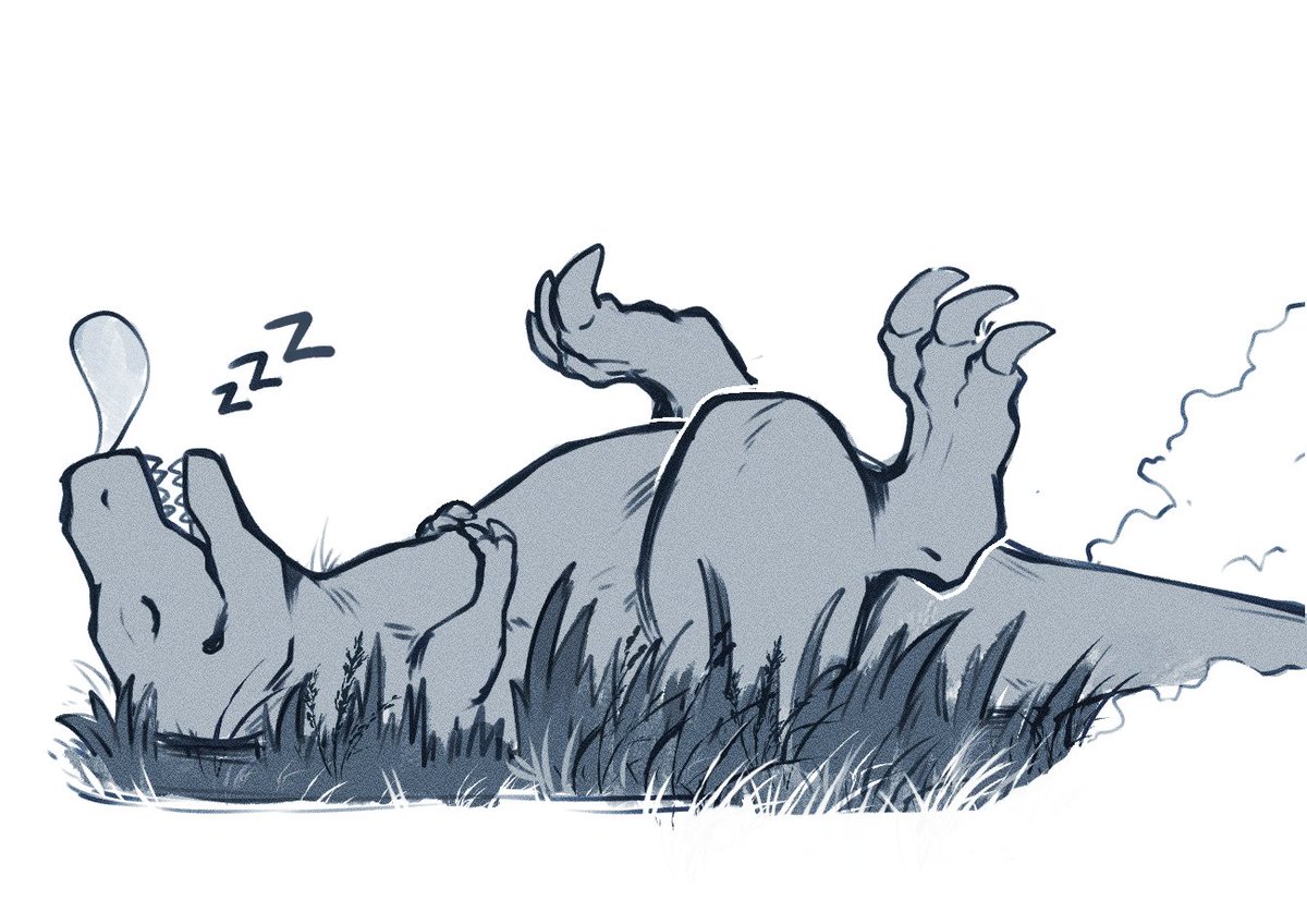 寝てるT-REX可愛い