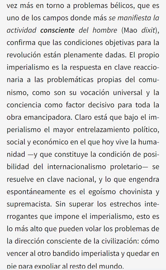 La amenaza de la guerra mundial y el comunismo: