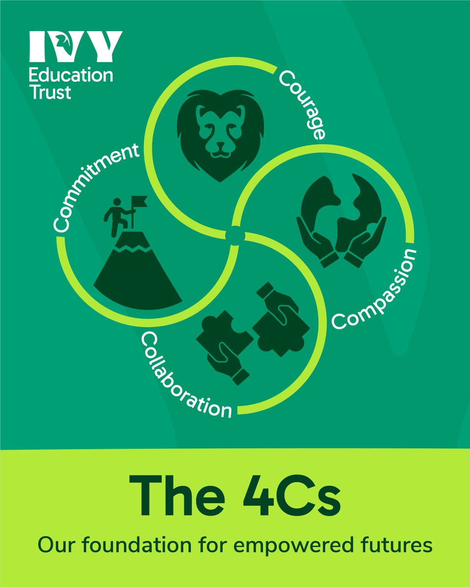With our Trust values, we’re not just nurturing pupils, we’re preparing the change-makers of tomorrow. By fostering courage, compassion, collaboration, and commitment in all our actions, we learn, lead, and continue to transform lives.
