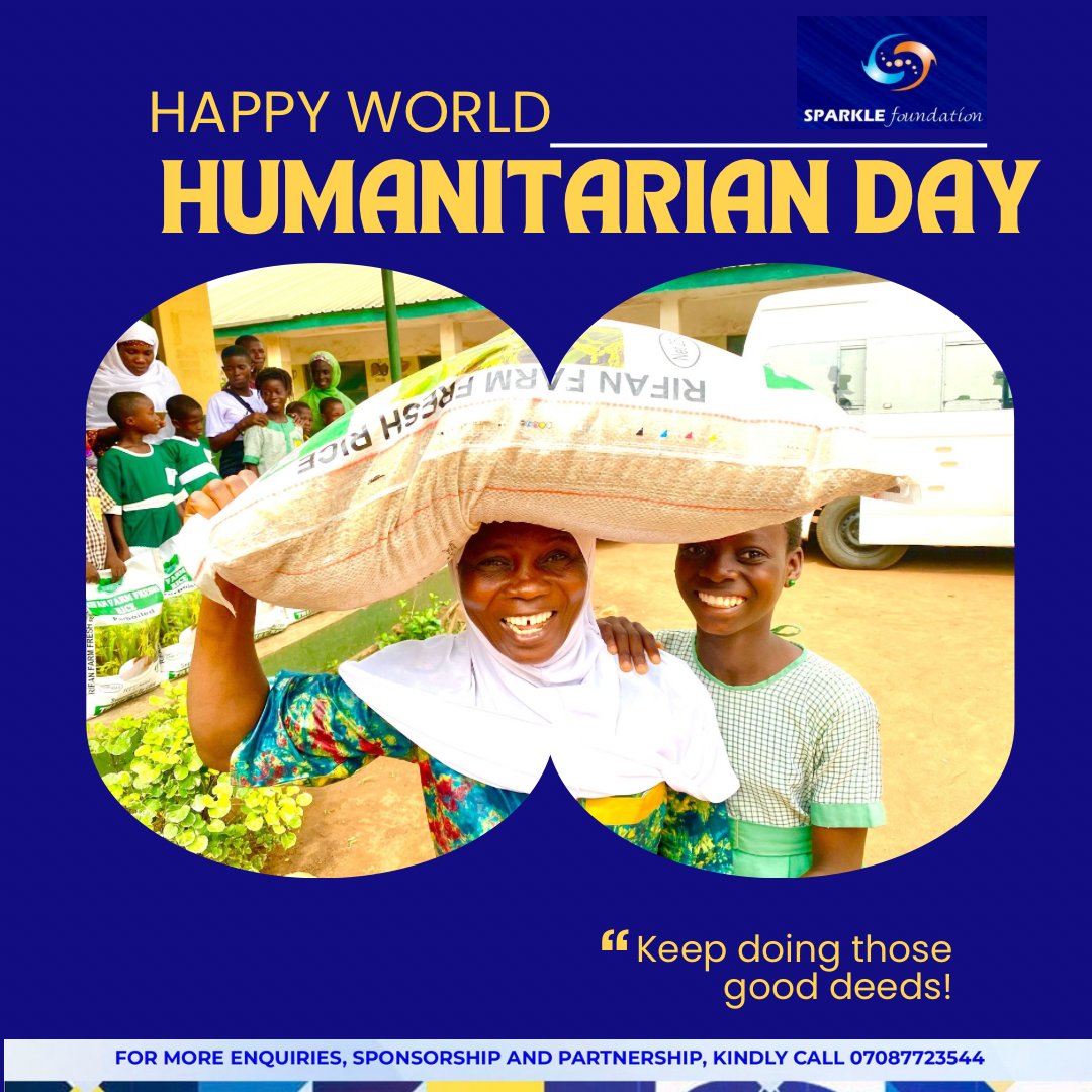 SPARKLEfound's tweet image. 🌍Today, on World Humanitarian Day, we are reminded that true humanity is found in kindness, compassion, and the courage to care for one another. Every act of love, no matter how small, has the power to change a life.❤️

#WorldHumanitarianDay #PowerOfHumanity #SparkleFoundation