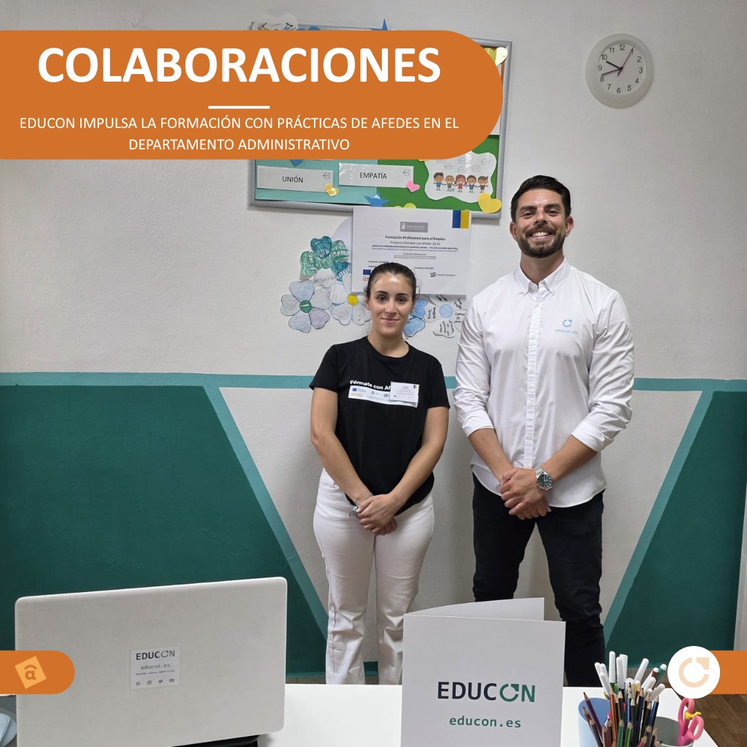 EDUCON impulsa la formación con prácticas de Afedes en el Departamento Administrativo
Seguimos apostando por el aprendizaje práctico como herramienta clave para el desarrollo profesional.
📲 Más info: 660 166 745 / direccion@educon.es
#EQUIPOEDUCON #SOMOSEDUCON #EDUCONalwaysON