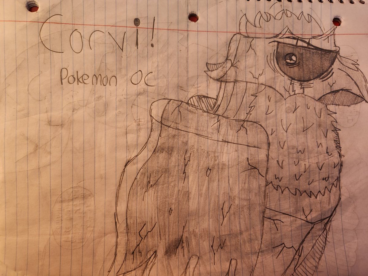 BGrant48526's tweet photo. Meet Corvi, my pokemon oc #Pokemon #PokemonLegendsZA #PokemonGO #pokemonfanart #oc https://t.co/FdmYfPcLJQ