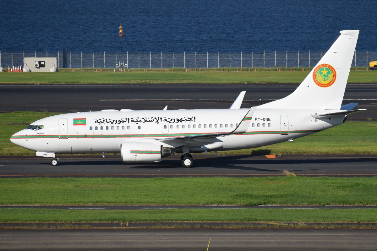 fly_srn767's tweet photo. Government of Mauritania
Boeing 737-7BQ/BBJ
5T-ONE
MRT001 GYD→HND
2025/08/19 HND/RJTT RWY16L↓ https://t.co/91MNXtZaAG