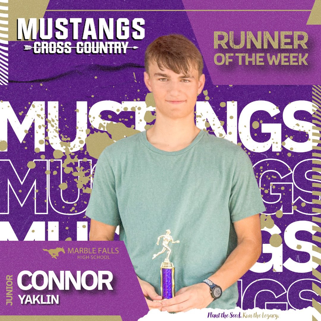 MarbleFallsXC's tweet photo. Shoutout to Junior Connor Yaklin & Sophomore Abbie Henderson 👏🏼
Proud of these two for their growth & effort throughout the week. Each day they’re getting better and raising the bar for Mustang XC! #RunTheLegacy #MustangXC #RunnerOfTheWeek 🔥 https://t.co/wQoZAaLy3d