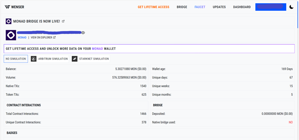 LoftRivne's tweet photo. #monad #testnet #wenser
For those who want to stay up to date
▶️go to the link https://t.co/JQ2ZikeMoE
▶️select the Monad network
▶️Enter the wallet address
🥰View your wallet statistics
🔴There is also an opportunity to be active and get badges
Have a nice day👀 https://t.co/LQqk332Dmv