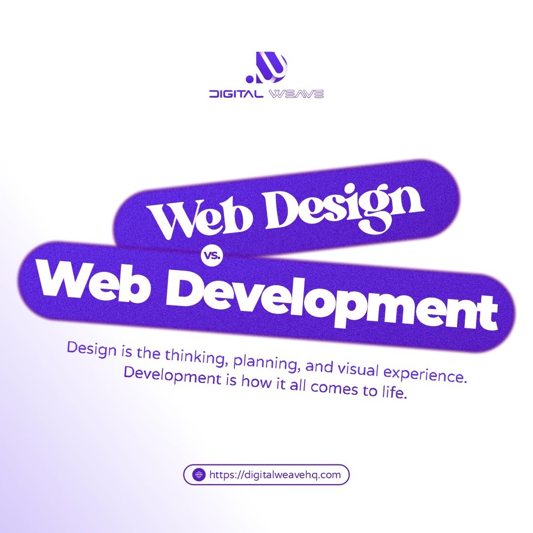 digital_weaveHQ's tweet photo. Design ≠ Development.
Design is planning the visual experience.
Development brings it to life.
Both matter. Don’t skip steps.
Let’s help you get both right.
📩 DM or visit https://t.co/58kznrA79j
#WebDesign #WebDevelopment #DesignMatters #UXDesign #DigitalWeave https://t.co/g0fA0mGvO5
