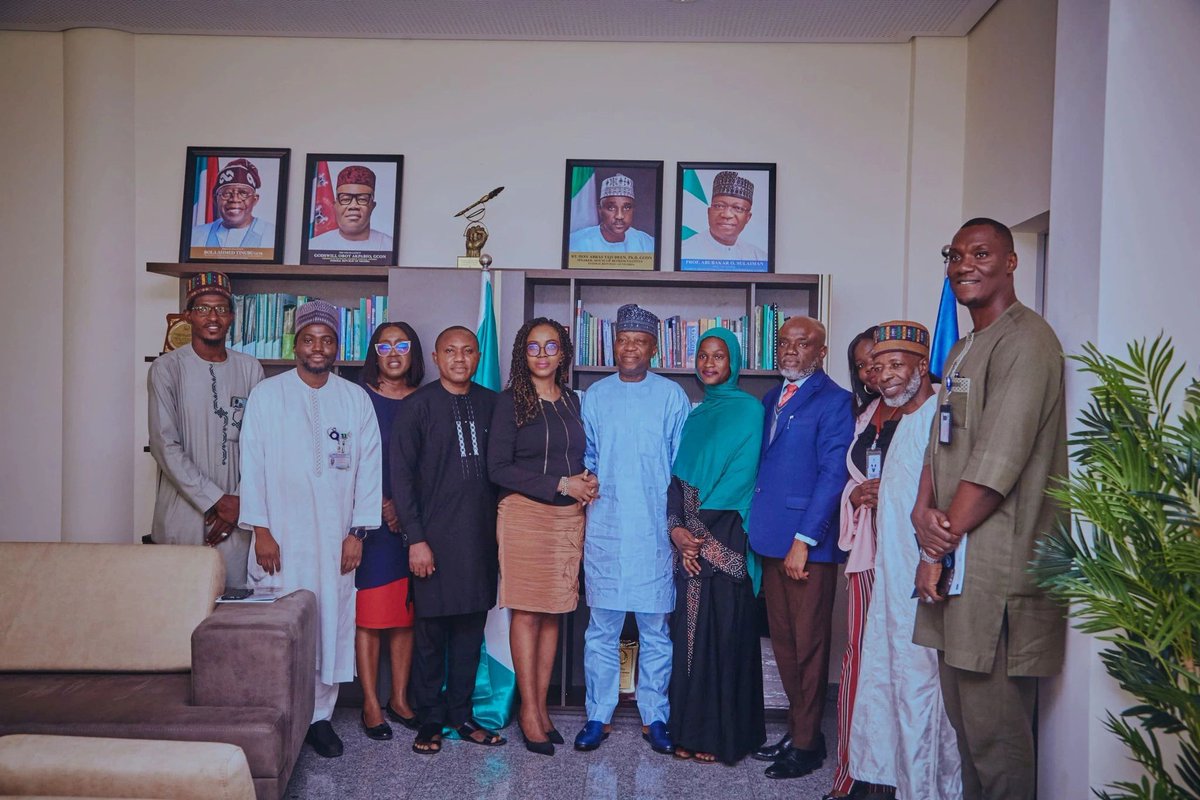 Last week, a delegation comprising our staff members in Abuja and Avocats Sans Frontières France led by Yesmin Salako <a href="/SalakoYesmin/">Yesmin Salako</a> paid a courtesy visit to Prof. Abubakar O. Sulaiman, the Director General, National Institute for Legislative and Democratic Studies (NILDS) <a href="/YZYau/">Yunusa Ya'u</a>