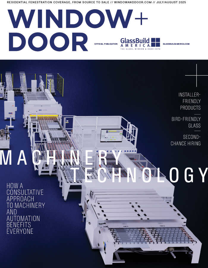 NEW ISSUE- <a href="/WindowDoorMag/">Window + Door</a> 
Machinery &amp; Technology
Window + Door looks at machinery, automation and manufacturing technology.
Read it online:
windowanddoor.com/issue/july-aug…